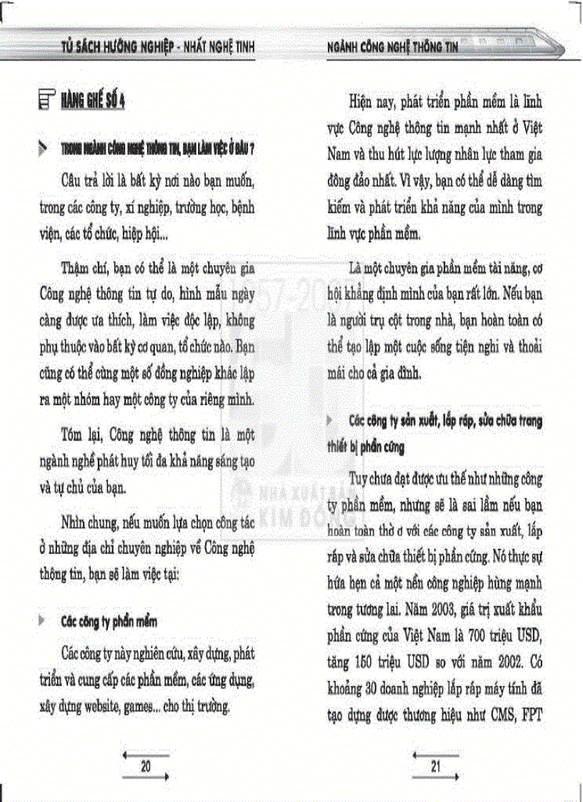 image for page Tủ sách hướng nghiệp Nhất nghệ tinh Ngành công nghệ thông tin
