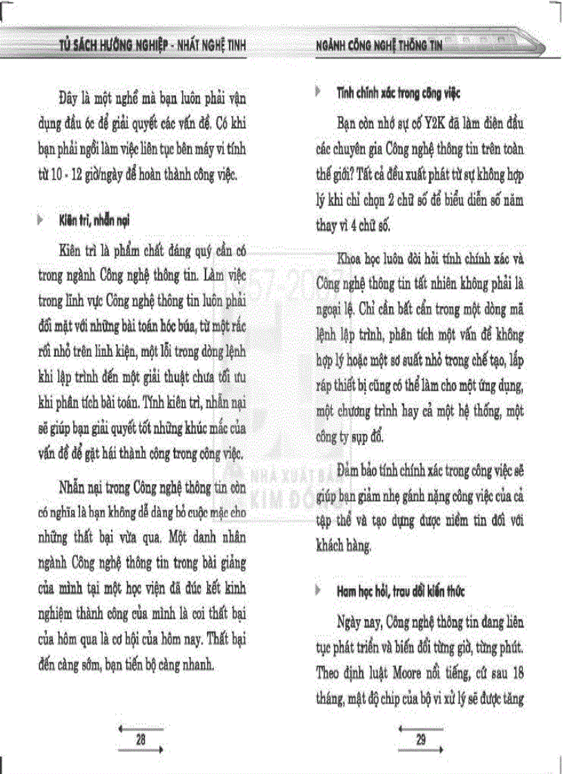 image for page Tủ sách hướng nghiệp Nhất nghệ tinh Ngành công nghệ thông tin