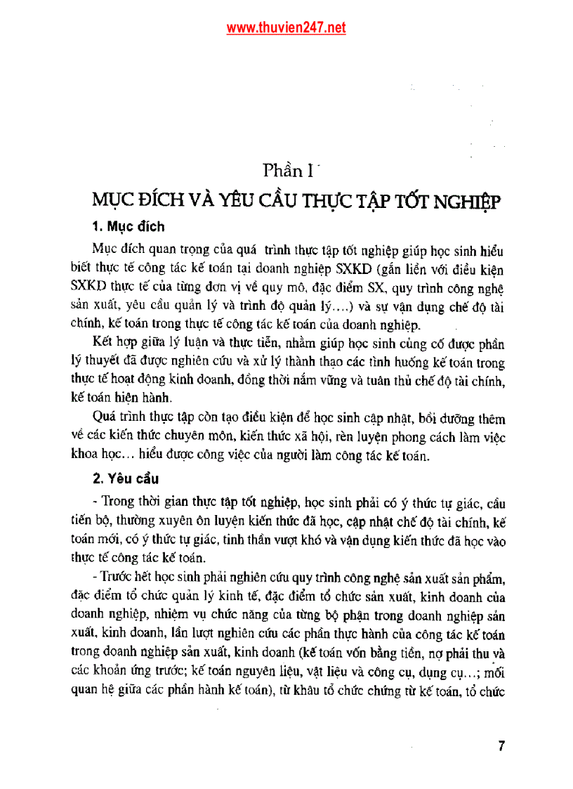 image for page Giáo trình Hướng dẫn nội dung thực tập và viết báo cáo thực tập tốt nghiệp chuyên ngành kế toán