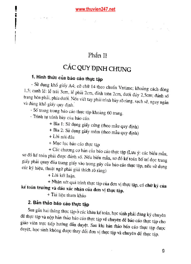 image for page Giáo trình Hướng dẫn nội dung thực tập và viết báo cáo thực tập tốt nghiệp chuyên ngành kế toán