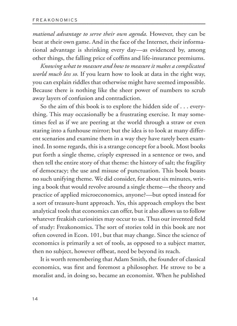 image for page Freakonomics Steven D Levitt and Stephen J Dubner