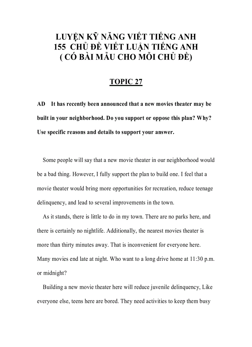 image for page Kĩ năng luyện viết tiếng anh topic10