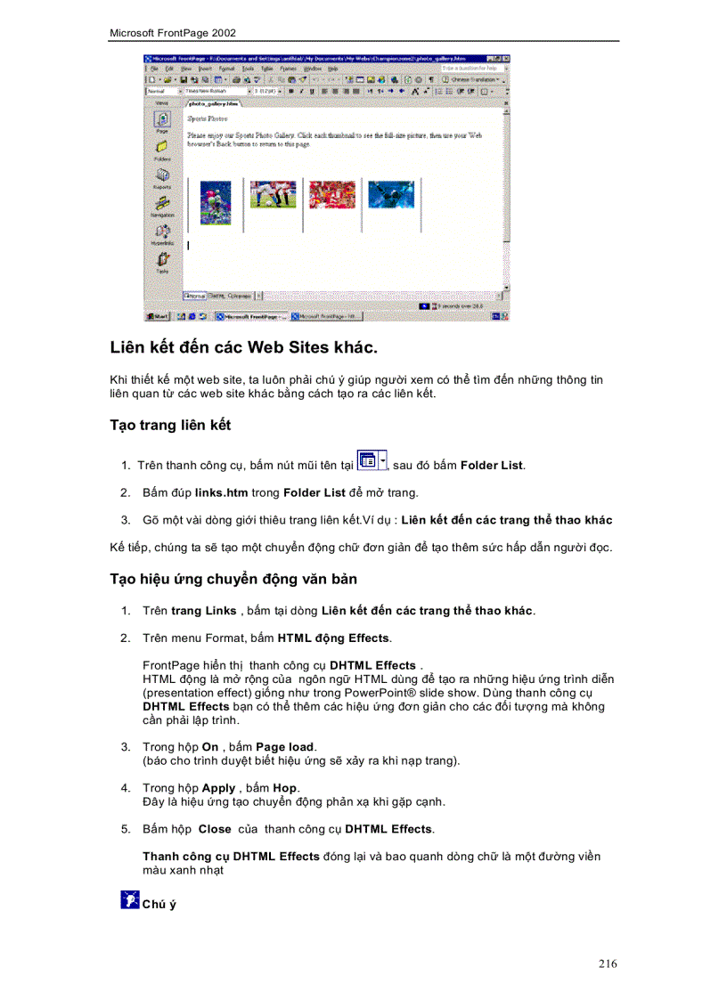 image for page Microsoft Frontpage 2002 toàn tập