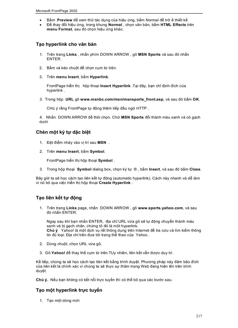 image for page Microsoft Frontpage 2002 toàn tập