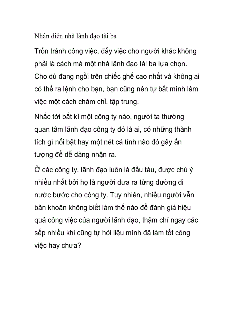 image for page Nhận diện nhà lãnh đạo tài ba