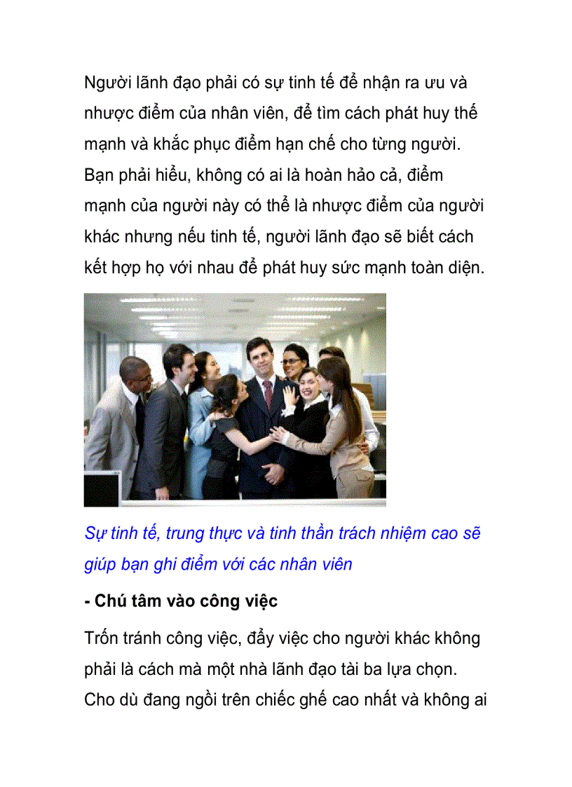 image for page Nhận diện nhà lãnh đạo tài ba