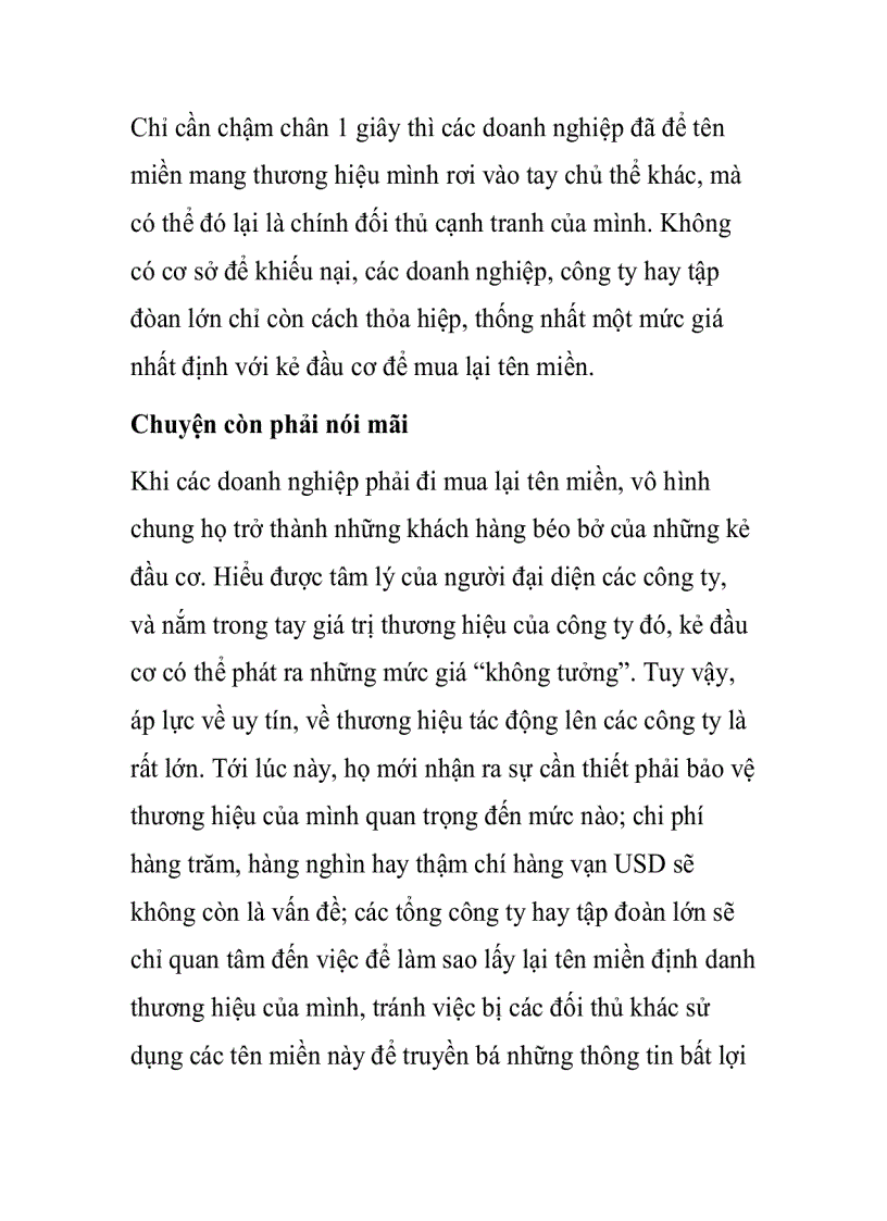 image for page Quá khó để bảo vệ Thương hiệu trên mạng Internet