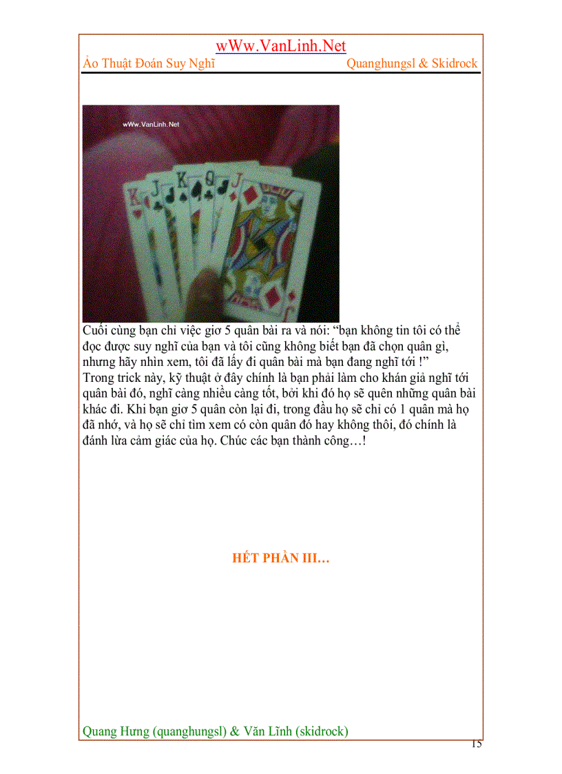 image for page Ảo thuật đoán ý nghĩ đơn giản