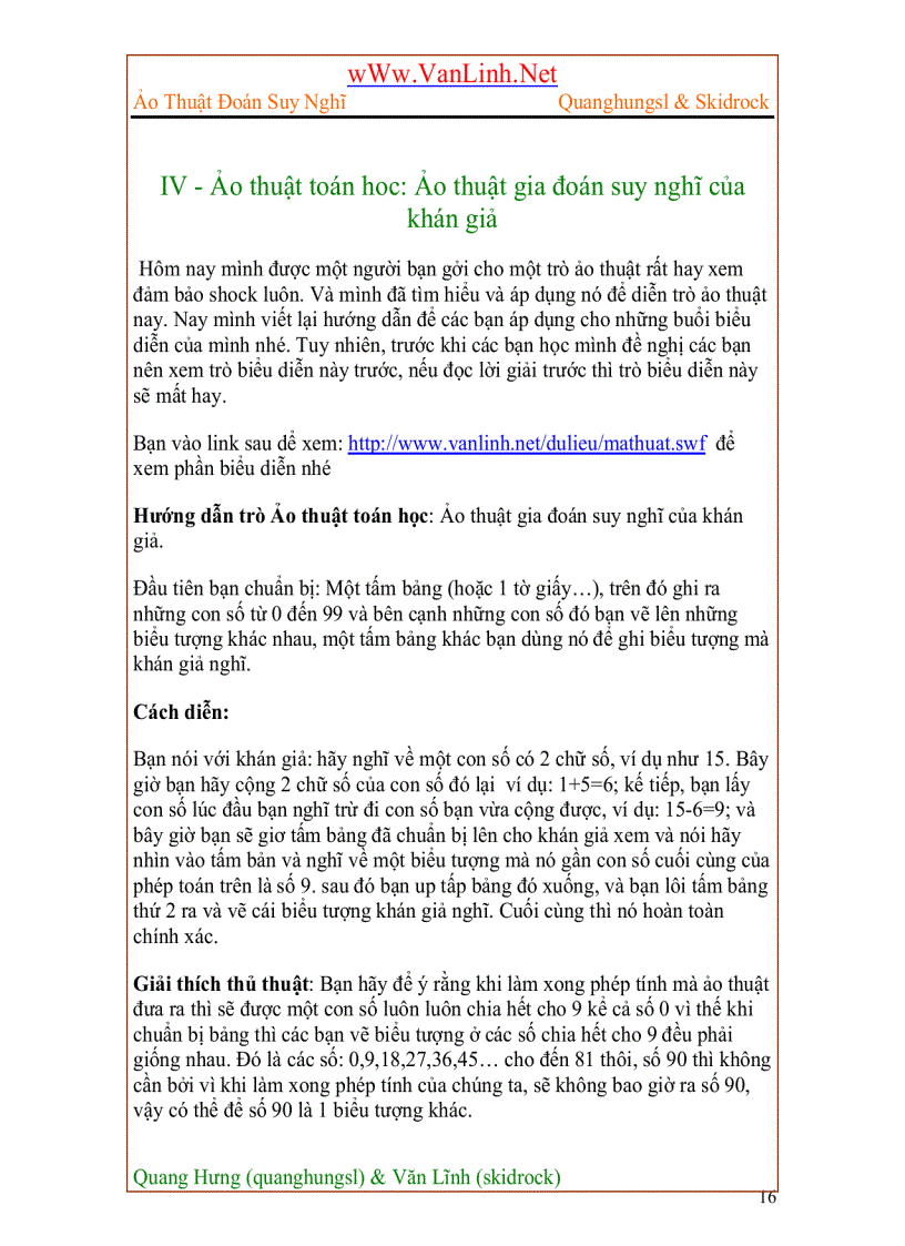 image for page Ảo thuật đoán ý nghĩ đơn giản