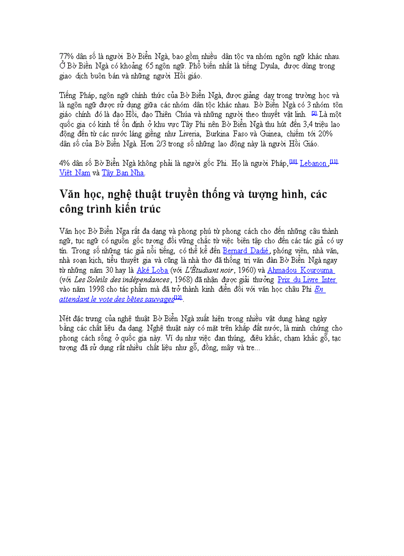 image for page Bờ biển Ngà và cuộc chiến tranh với Phương Tây