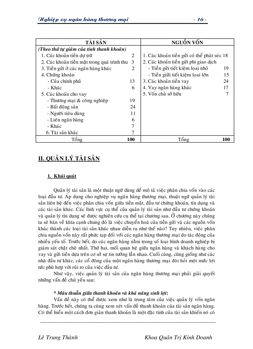 image for page Giáo trình nghiệp vụ các ngân hàng thương mại TG Lê Trung Thành