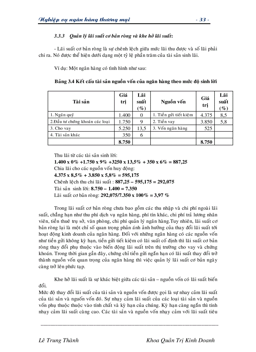 image for page Giáo trình nghiệp vụ các ngân hàng thương mại TG Lê Trung Thành