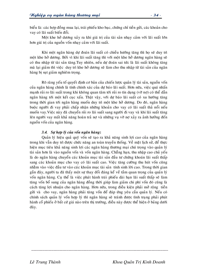 image for page Giáo trình nghiệp vụ các ngân hàng thương mại TG Lê Trung Thành