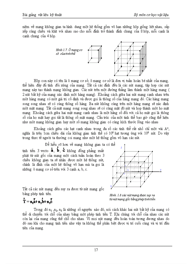 image for page Bài giảng vật liệu kỹ thuật bộ môn cơ học vật liệu