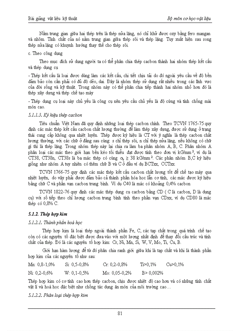 image for page Bài giảng vật liệu kỹ thuật bộ môn cơ học vật liệu