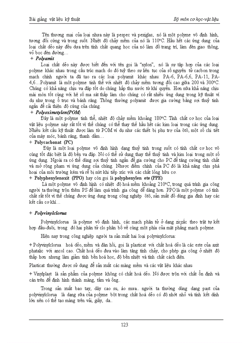 image for page Bài giảng vật liệu kỹ thuật bộ môn cơ học vật liệu
