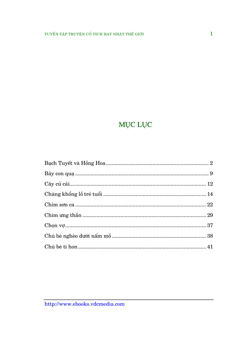 image for page Tuyển Tập Truyện Cổ Tích Hay Nhất Thế Giới 1