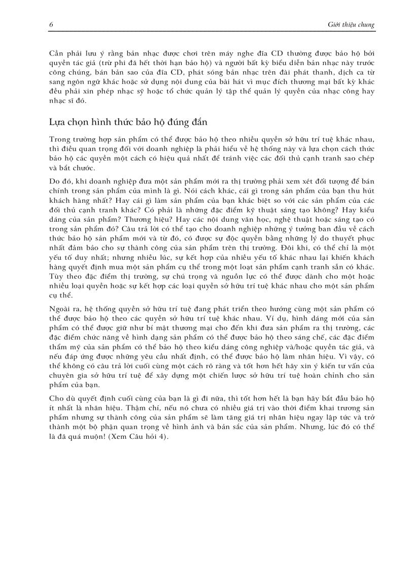 image for page Những điều cần biết về sở hữu trí tuệ Tài liệu hướng dẫn dành cho các doanh nghiệp xuất khẩu vừa và nhỏ Geneva 2004 TỔ CHỨC SỞ HỮU TRÍ TUỆ THẾ GIỚI