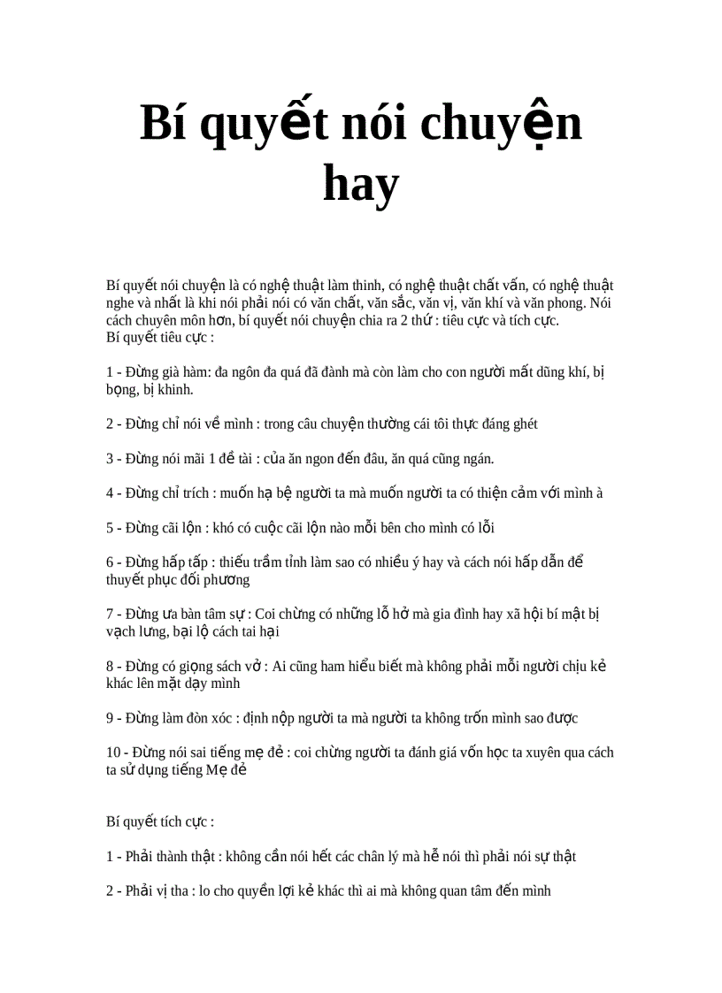 image for page Bí quyết nói chuyện hay