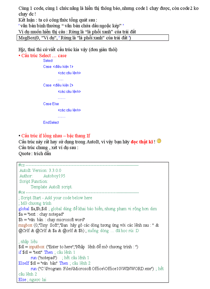 image for page Hướng dẫn sử dụng Autoit Chương trình lập trình đơn giản nhất