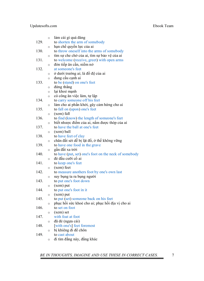 image for page Thành ngữ tiếng Anh thường dùng