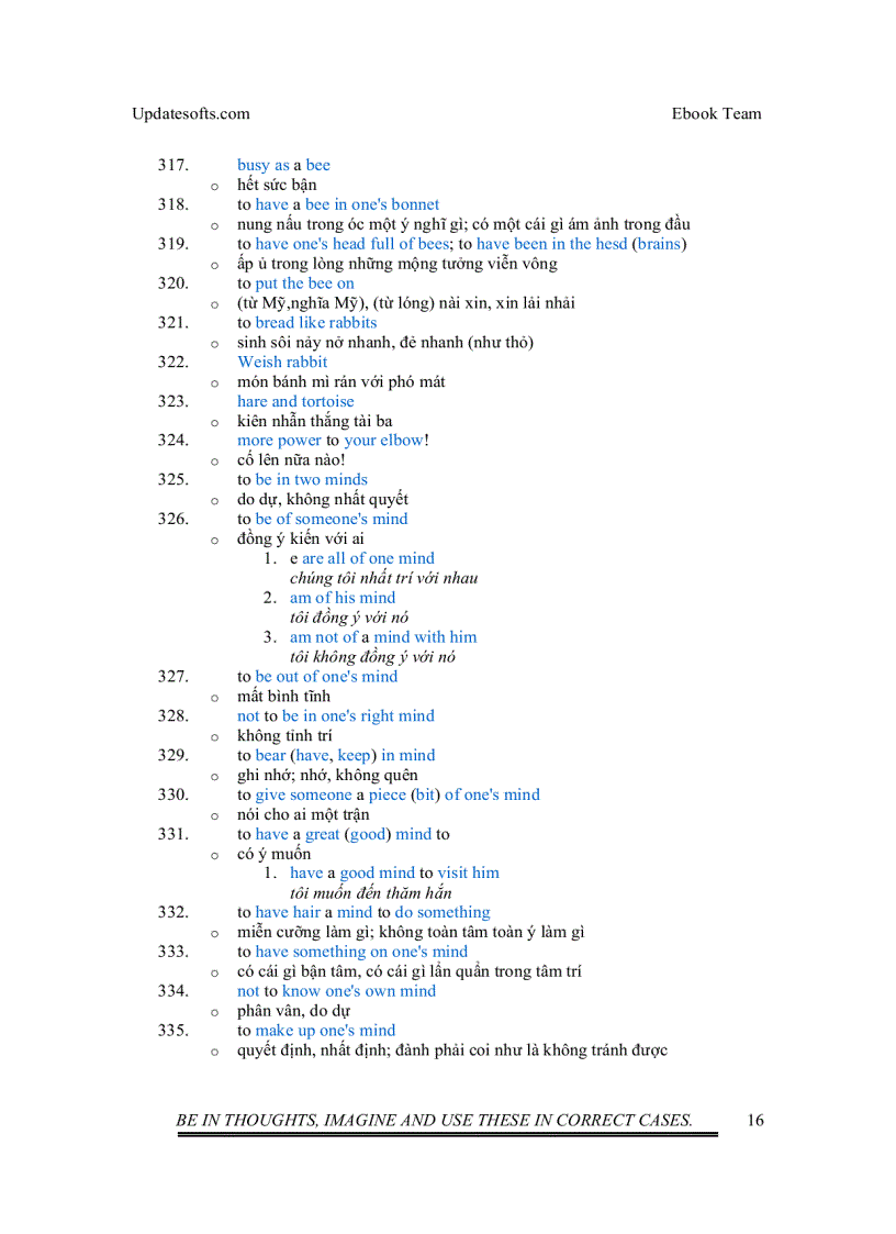 image for page Thành ngữ tiếng Anh thường dùng