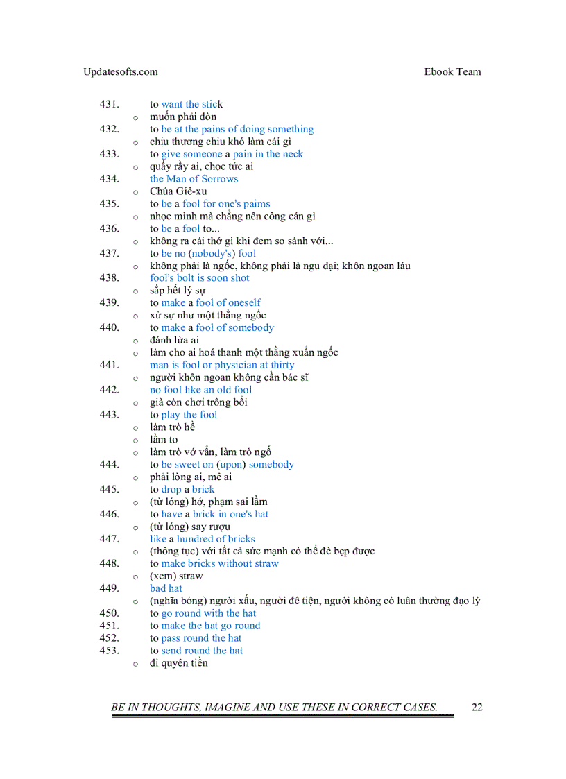 image for page Thành ngữ tiếng Anh thường dùng