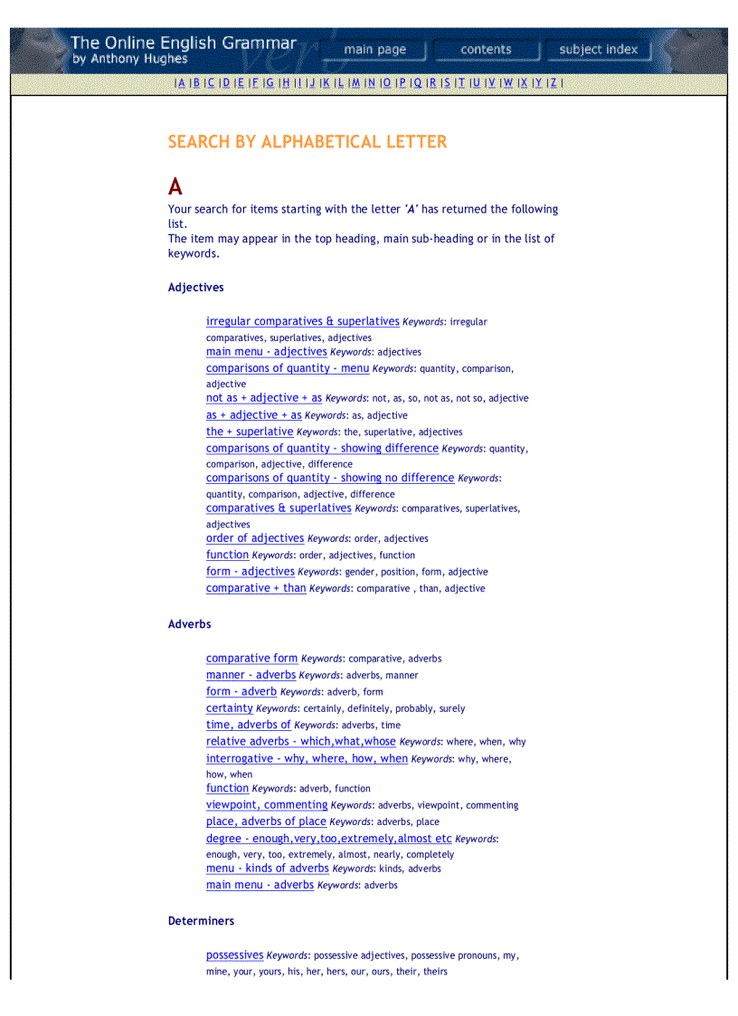 image for page The online english grammar