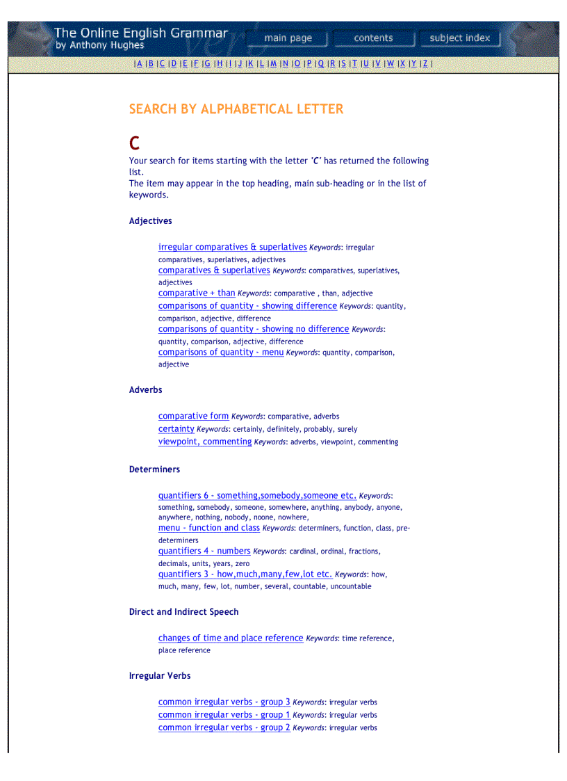 image for page The online english grammar