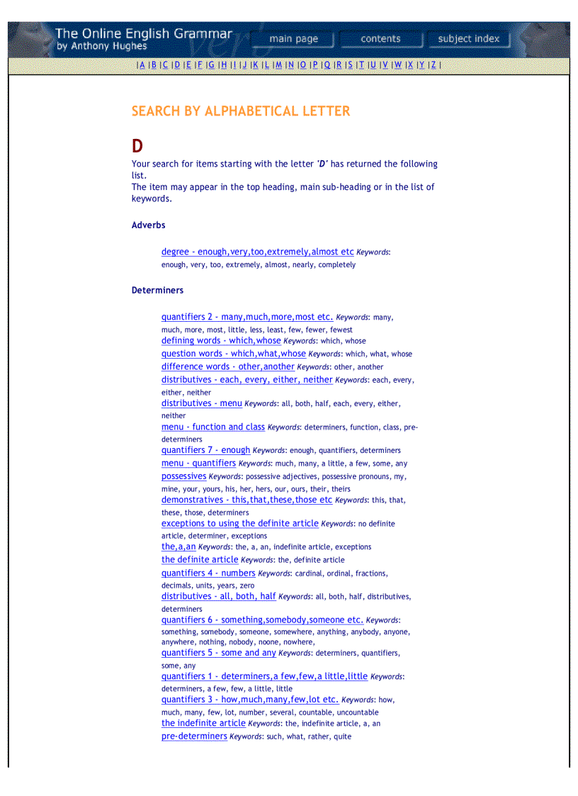 image for page The online english grammar