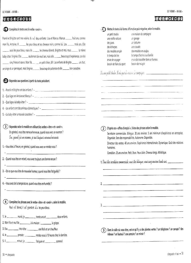 image for page Grammaire Progressive Débutant 500 Exercises