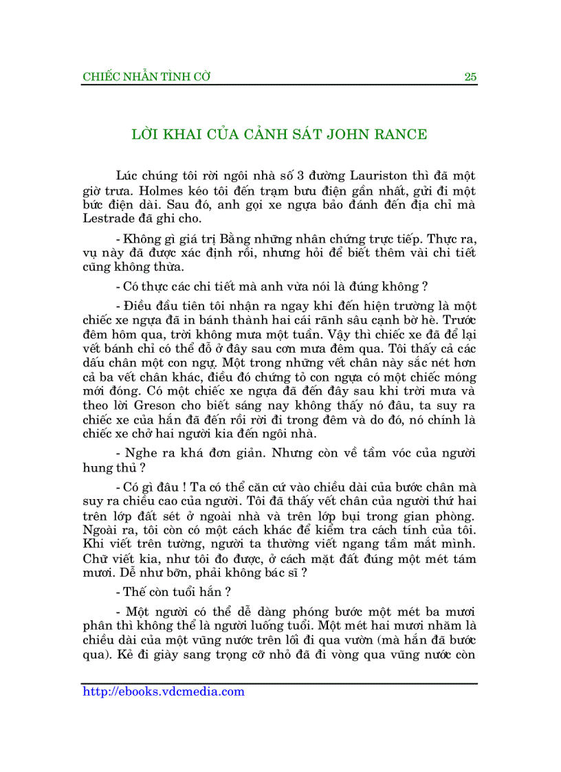image for page Sherlock Holmes Chiếc nhẫn tình cờ