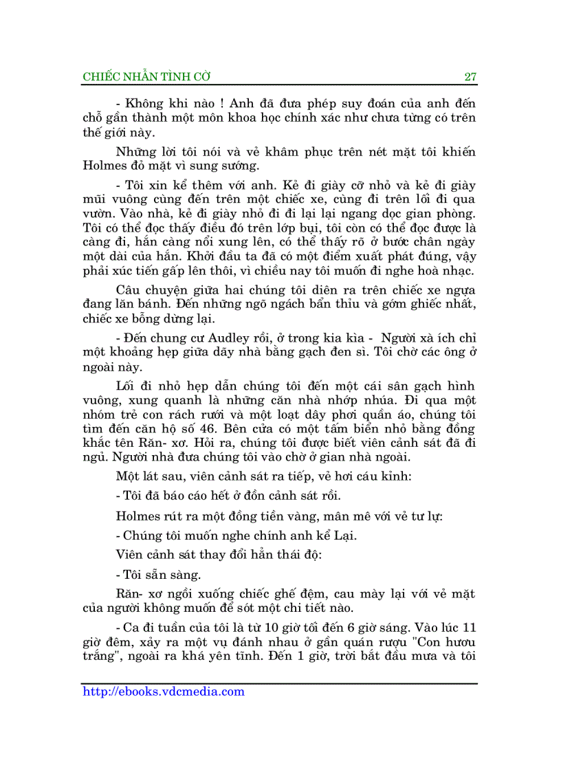 image for page Sherlock Holmes Chiếc nhẫn tình cờ