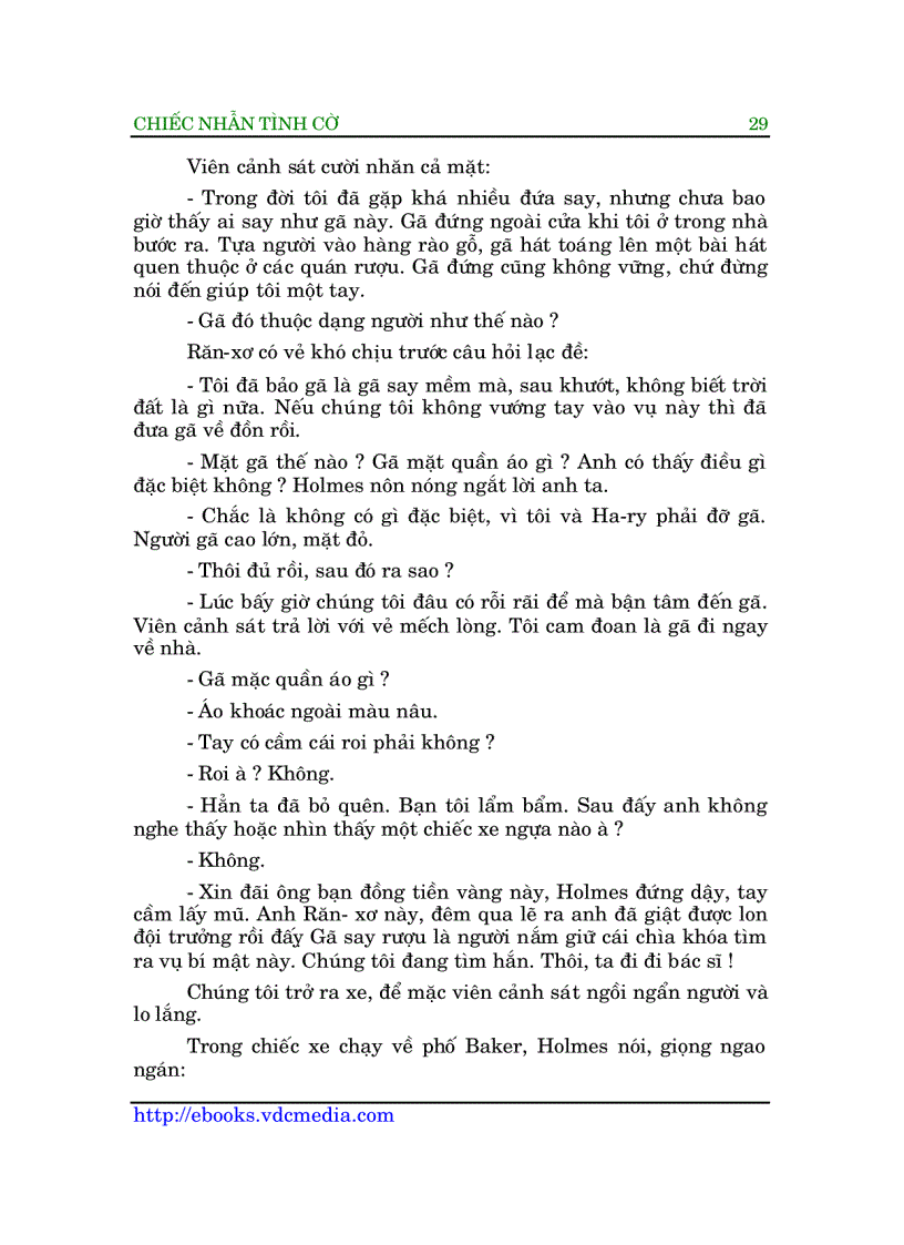 image for page Sherlock Holmes Chiếc nhẫn tình cờ