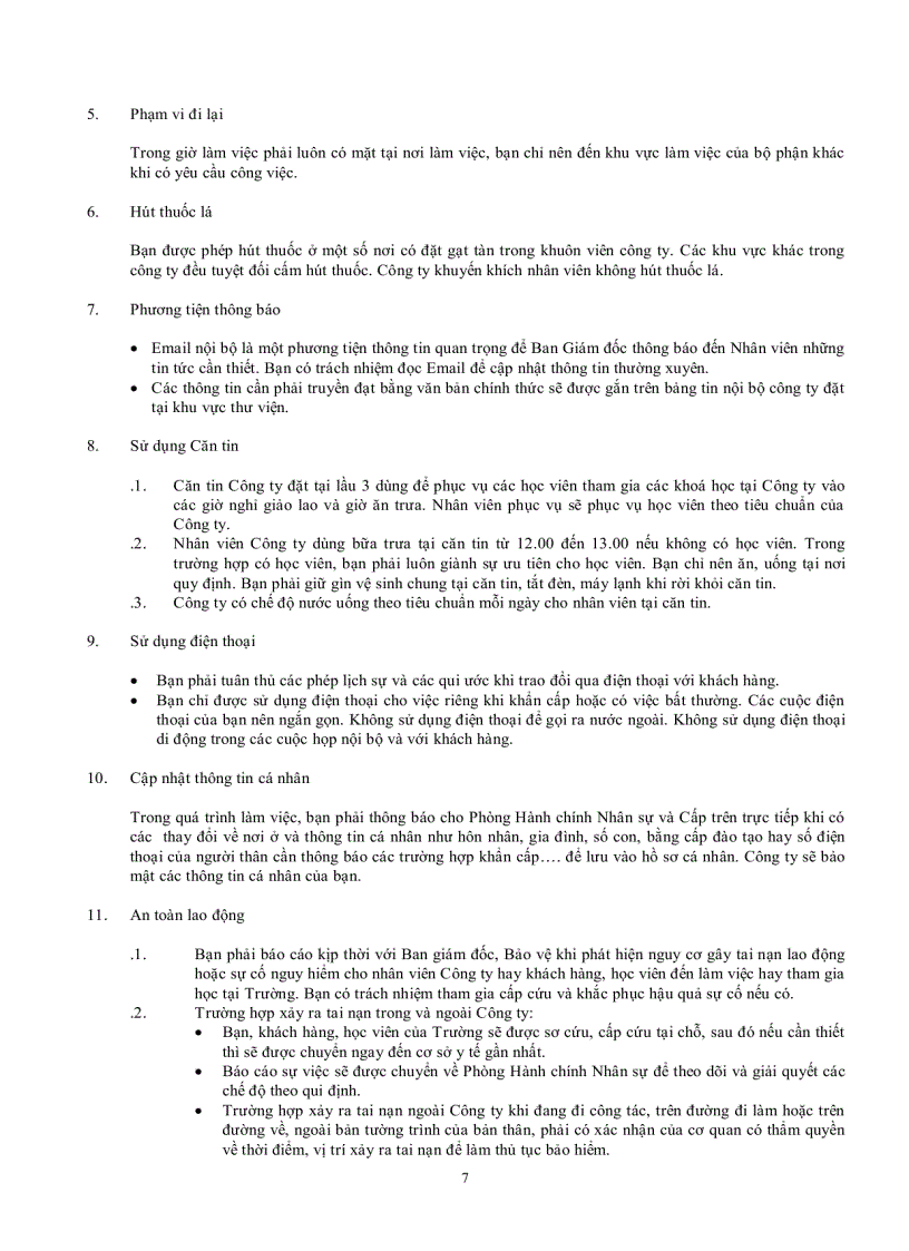 image for page Sổ tay nhân viên