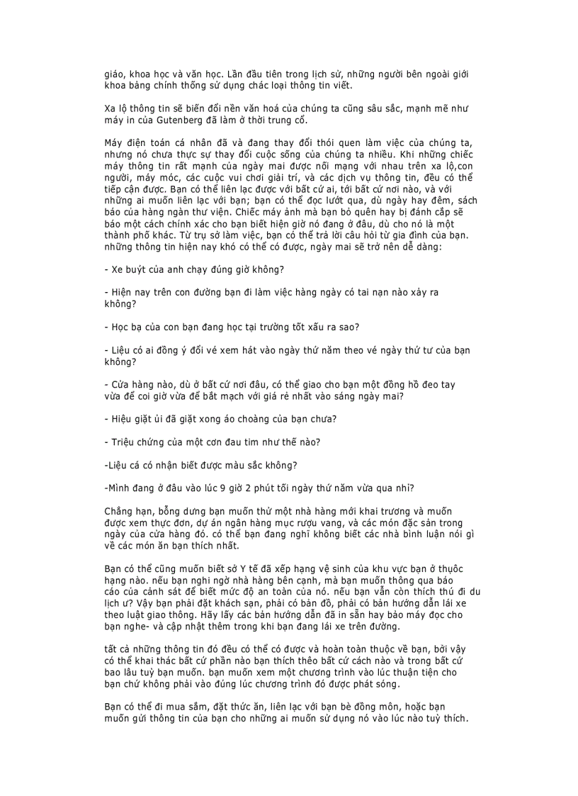 image for page Con đường phía trước The Road Ahead