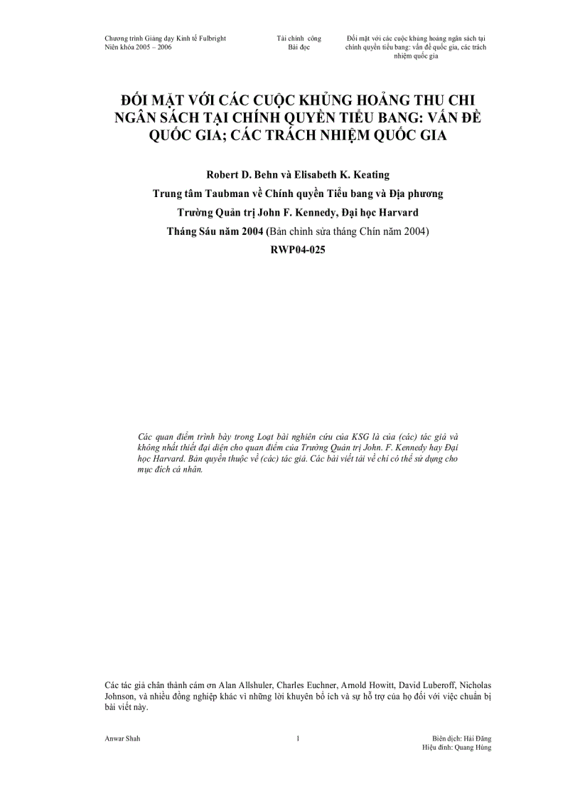 image for page Đối mặt với các cuộc khủng hoảng thu chi ngân sách