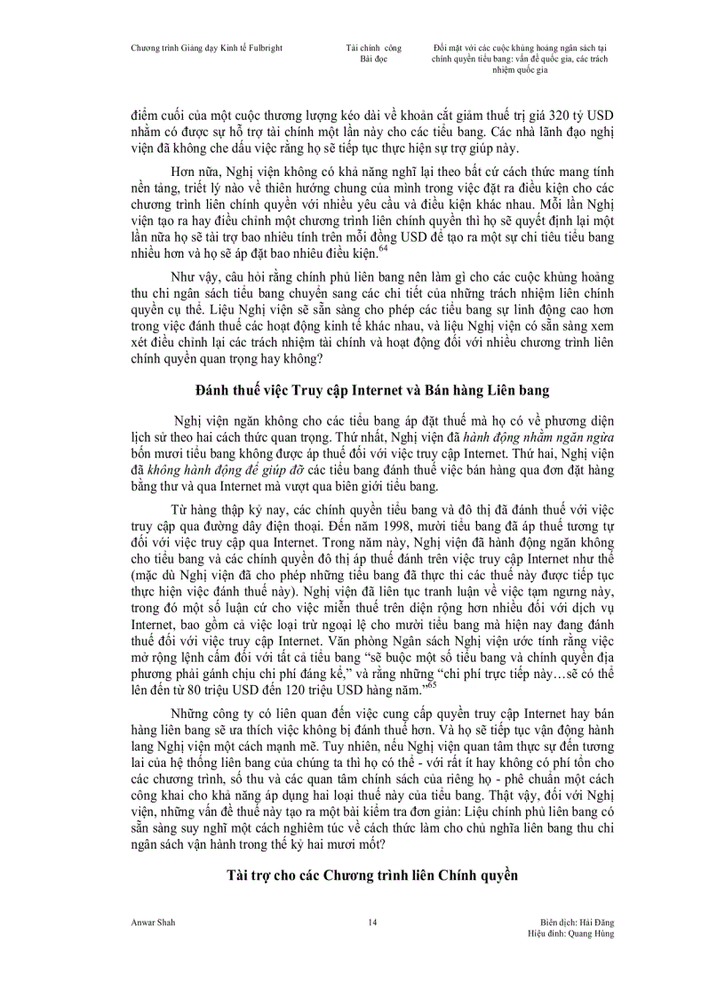 image for page Đối mặt với các cuộc khủng hoảng thu chi ngân sách