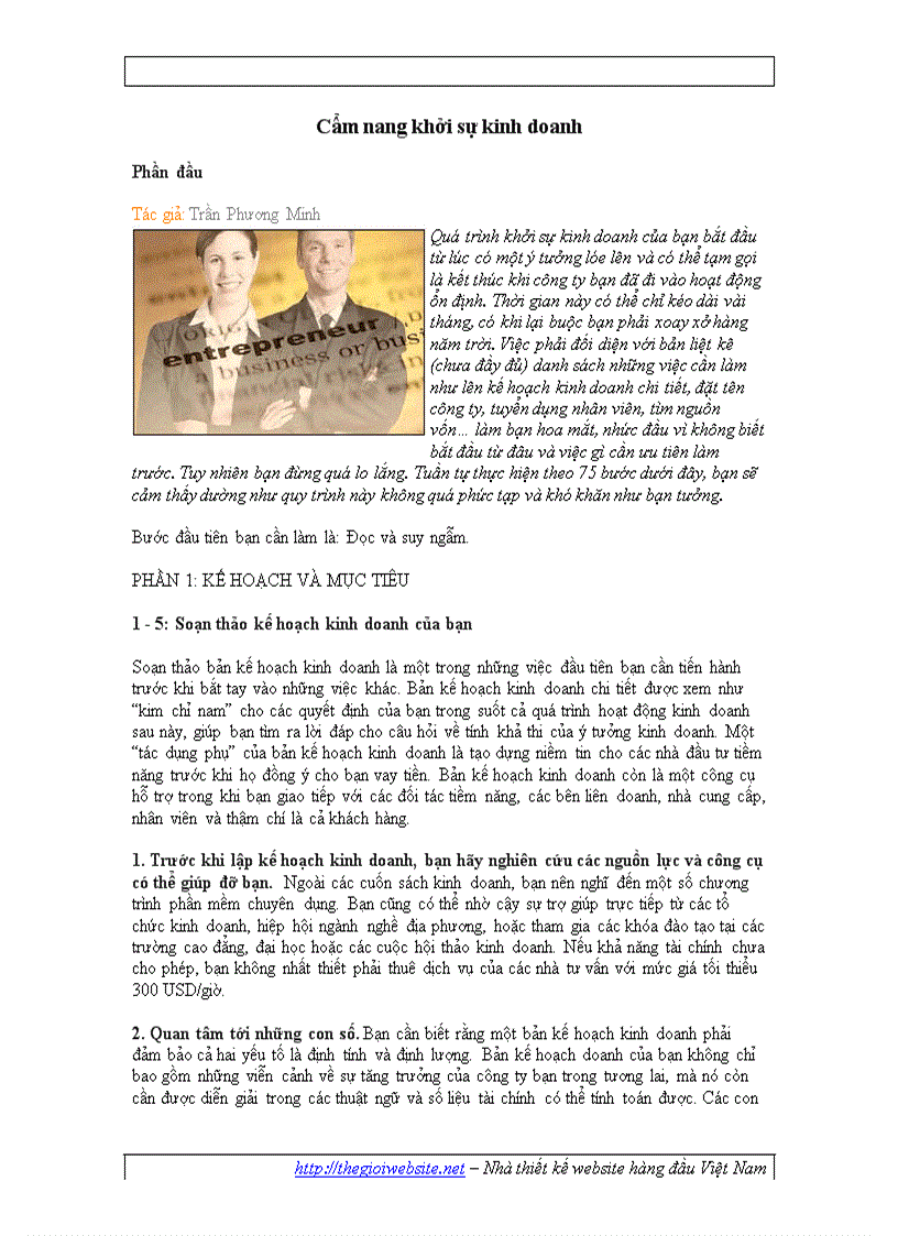 image for page Cẩm nang khởi nghiệp 1