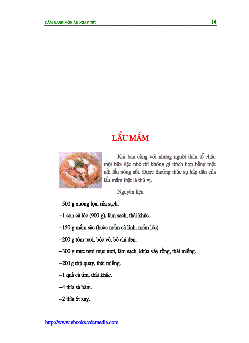 image for page Cẩm nang các món ăn ngày tết