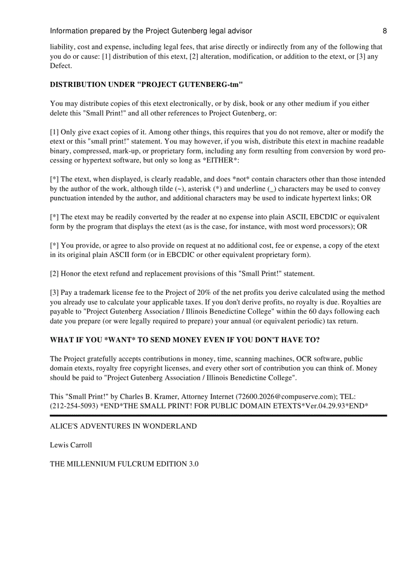 image for page Alice in Wonderland