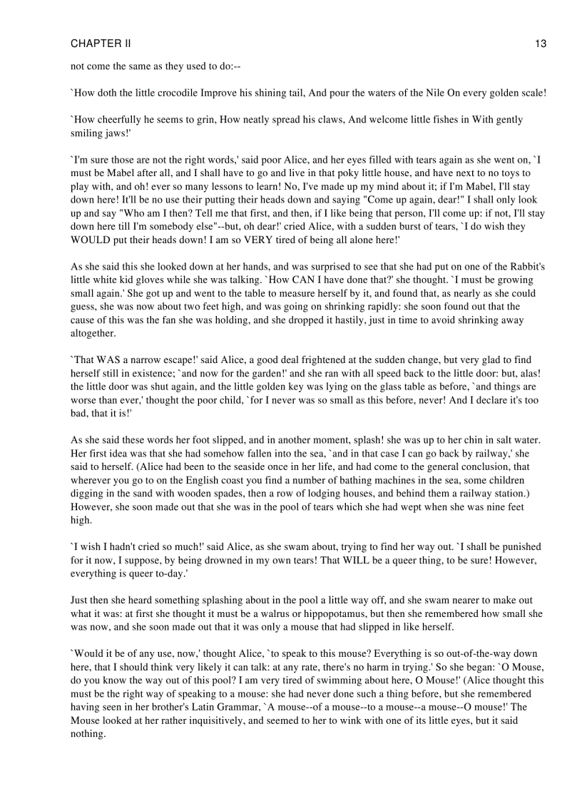 image for page Alice in Wonderland