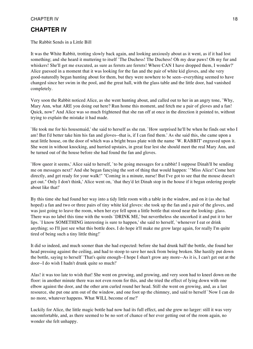 image for page Alice in Wonderland