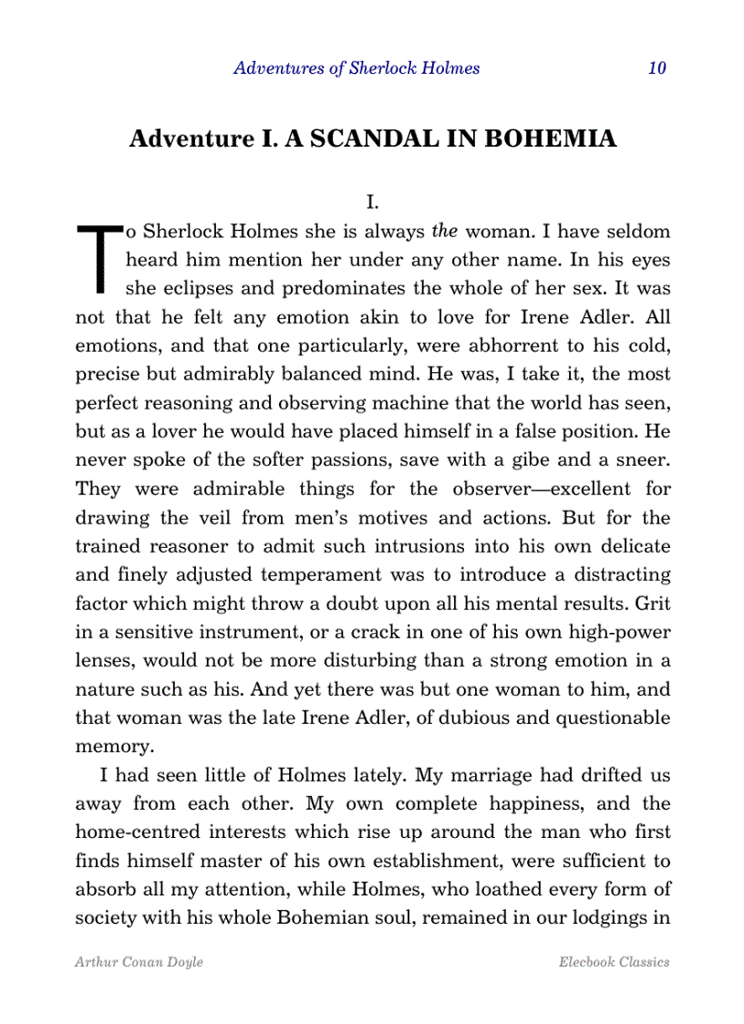 image for page The adventures of sherlock holmes