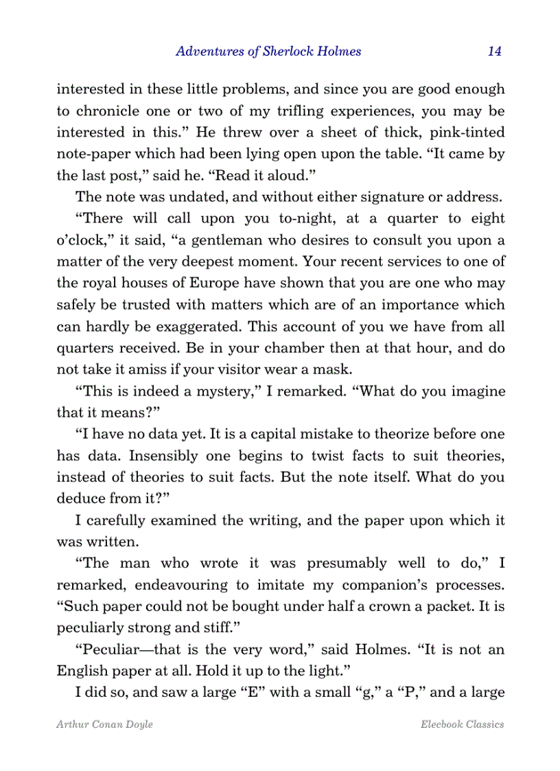 image for page The adventures of sherlock holmes