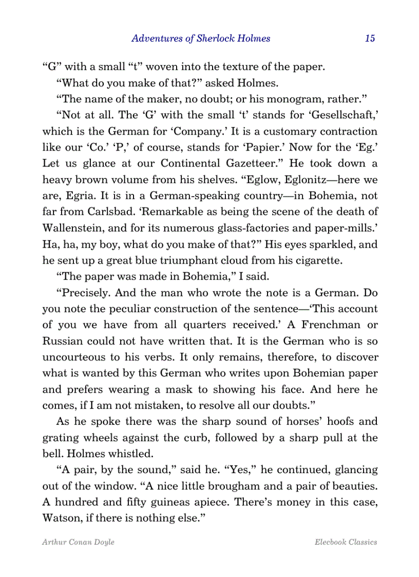 image for page The adventures of sherlock holmes