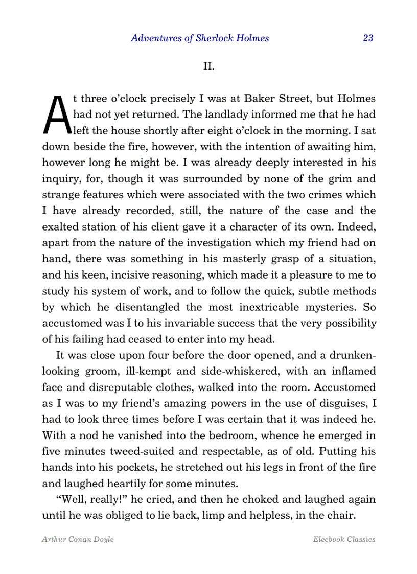 image for page The adventures of sherlock holmes