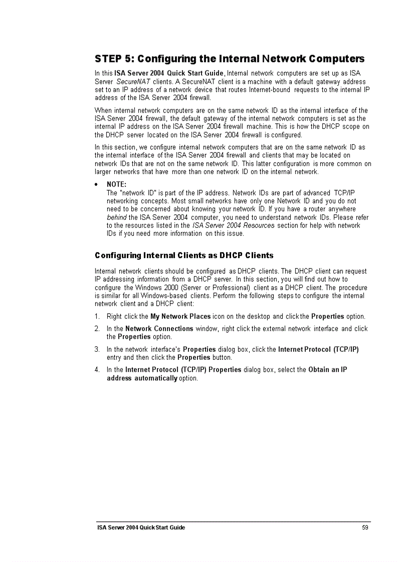 image for page ISA Server 2004 Quick Start Guide