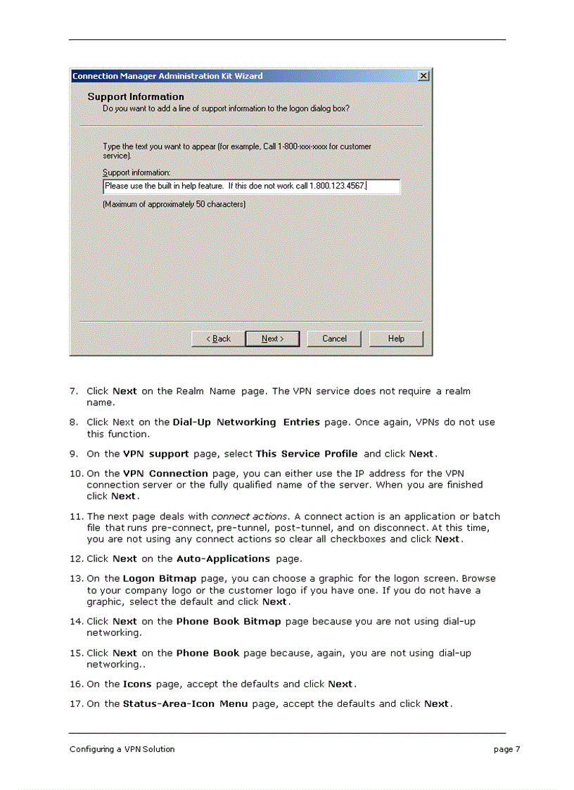 image for page Configuring a VPN Solution