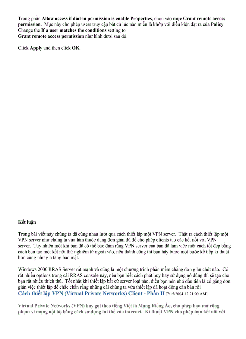 image for page Thiết lập VPN